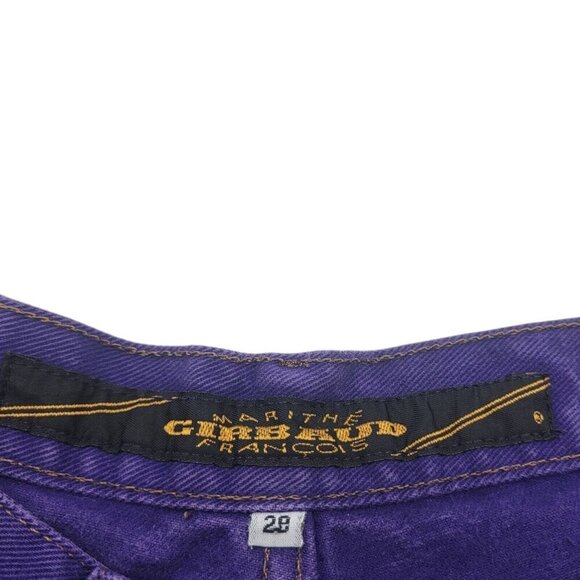 Vintage Marithe Francois Girbaud Jean Mens 28 Purple Y2K Baggy Hot Boy Plum USA - Picture 10 of 12